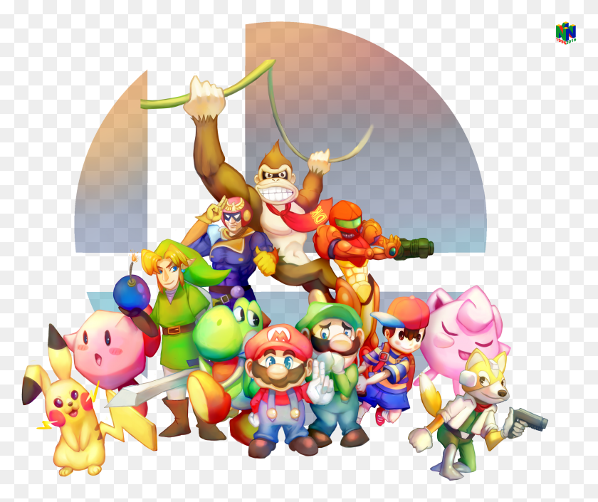 4306x3566 Smash Bros 64 For The N64 Tribute On Game Art Hq By HD PNG Download