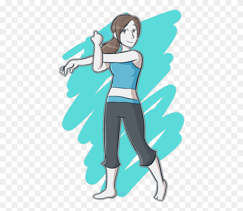 439x671 Descargar Png Smashbrosultimate Smashbros Wiifittrainer Fanart, Persona, Humano, Abrazo Hd Png