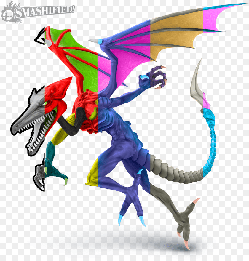 1130x1185 Smashified Revolutionridly Preview Manga Samus Smashified Ridley Alts, Baby, Person, Animal, Dinosaur PNG