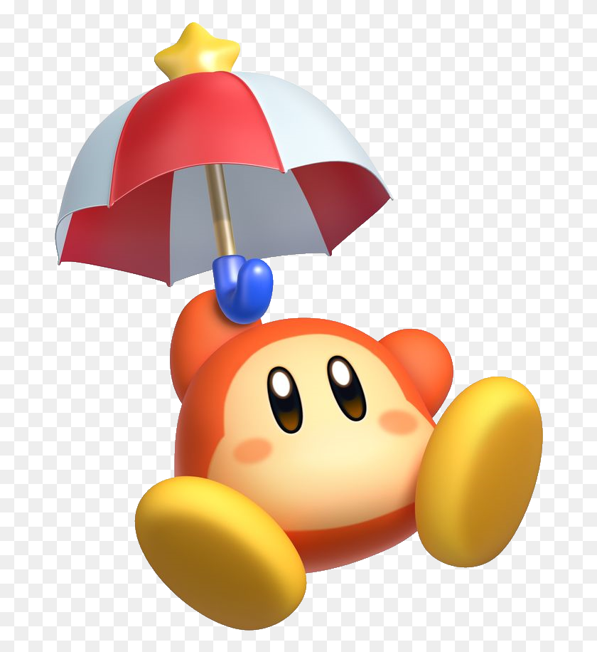 688x856 Smashwiki Kirby Star Allies Waddle Dee, Plant, Canopy, Umbrella HD PNG Download