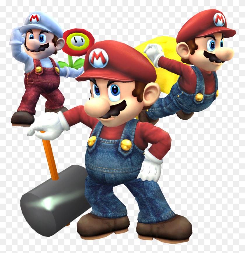 934x967 Smbz Movese Mario Super Smash Bros Brawl Render, Супер Марио, Человек, Hd Png Скачать