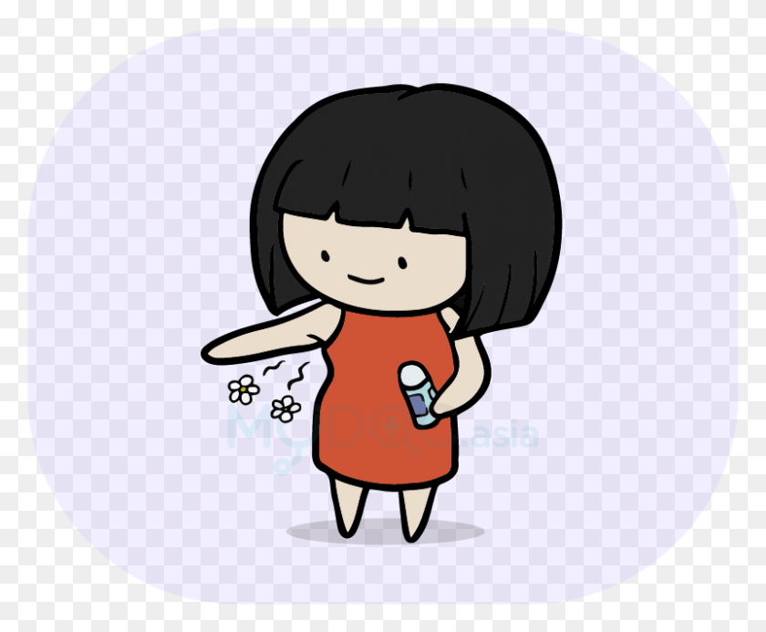 800x650 Smell Clipart Odour Body Smell Cartoon, Female, Baby, Girl HD PNG Download