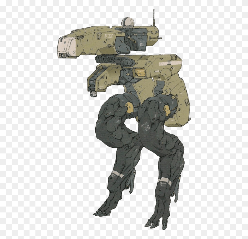 455x750 Smiggles Character Concept Concept Art Cyberpunk Metal Gear Solid Walker, Person, Human, Military Uniform HD PNG Download