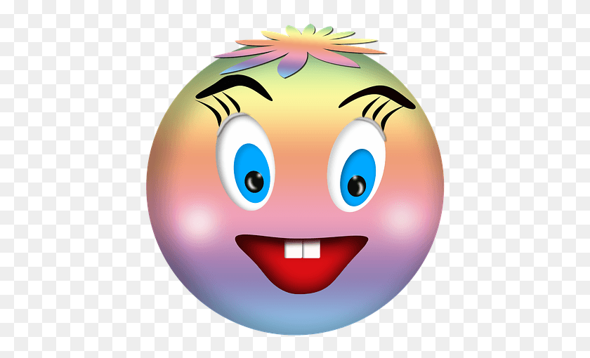 430x450 Smile A Cheerful Smile Wink Jolly Character Smile, Bowling Ball, Bowling, Sport HD PNG Download