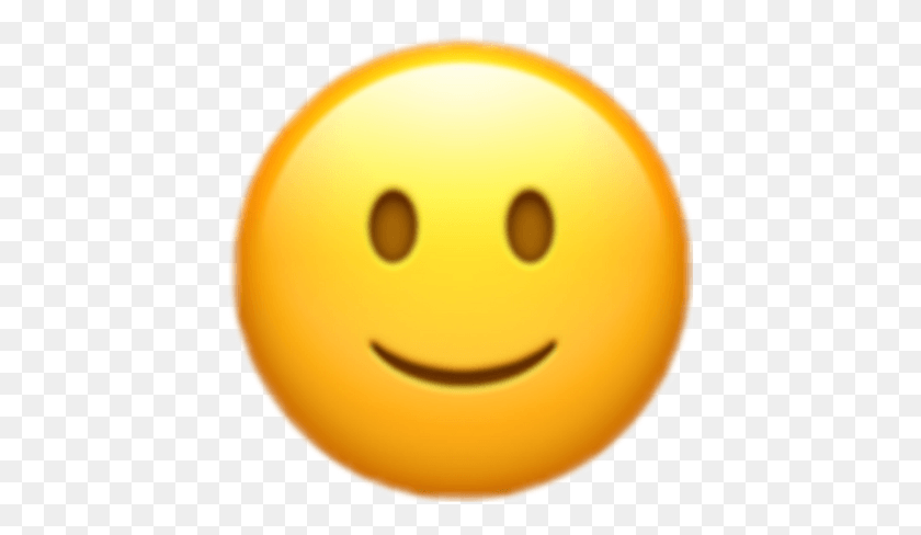426x428 Smile Emoji Iphone Up Emoticon Upside Down Smiley Meme, Plant, Food, Label HD PNG Download