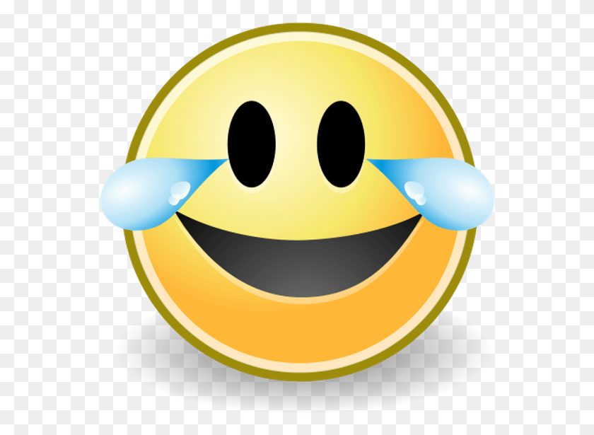 562x555 Smile With Tears 2 Smiley, Outdoors, Cutlery, Food HD PNG Download
