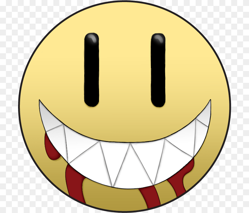720x720 Smiley, Gold Sticker PNG