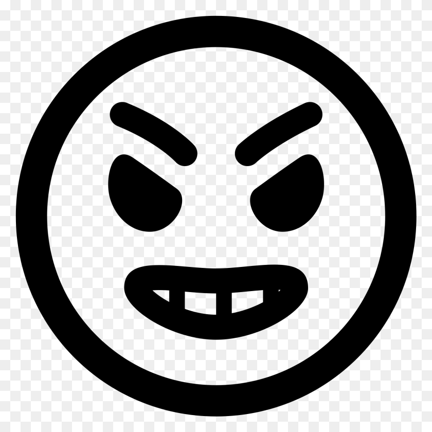 1579x1579 Smiley Angry Black, Gray, World Of Warcraft HD PNG Download
