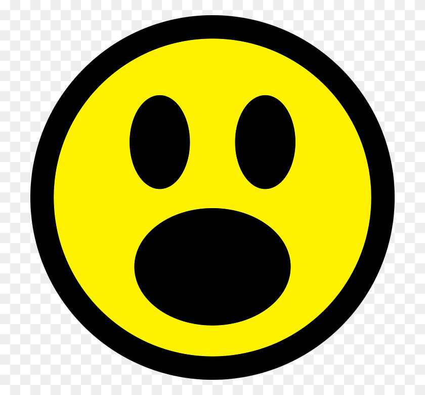 720x720 Smiley Emoticon Astonished Face Icon Good Sign Imagen De Cara Asombrado, Symbol, Halloween, Stencil HD PNG Download