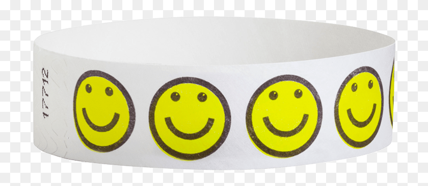 714x306 Smiley Face 34 Tyvek Wristbands Smiley, Pillow, Cushion, Label HD PNG Download