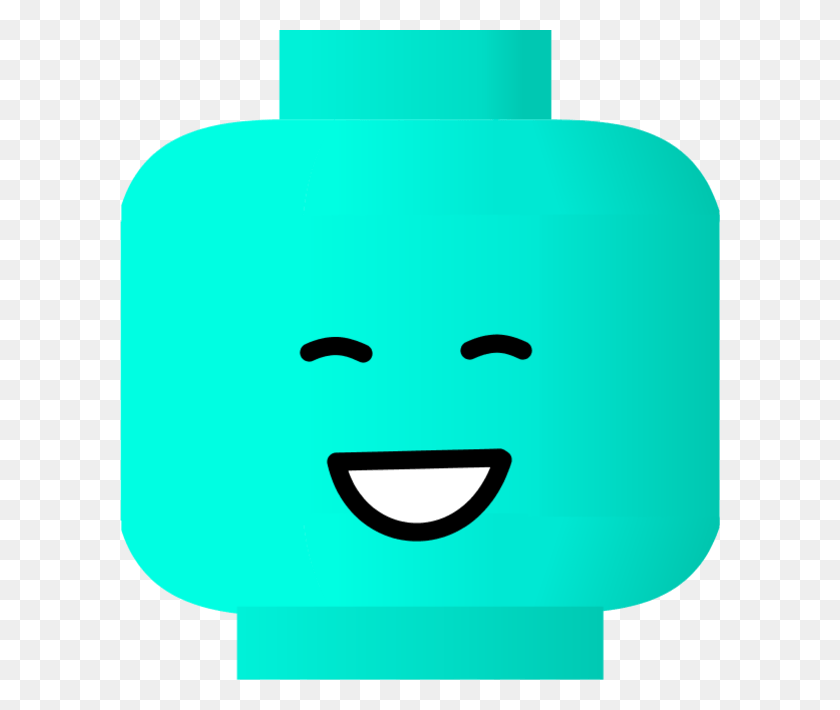 600x650 Smiley Face Lego Vector Clip Art Blue Lego Head Clipart, First Aid, Bottle HD PNG Download