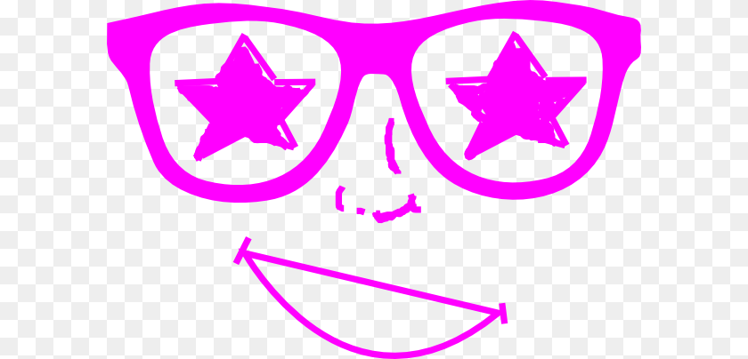 Smiley Face With Nerd Glasses, Accessories, Symbol, Star Symbol Transparent PNG