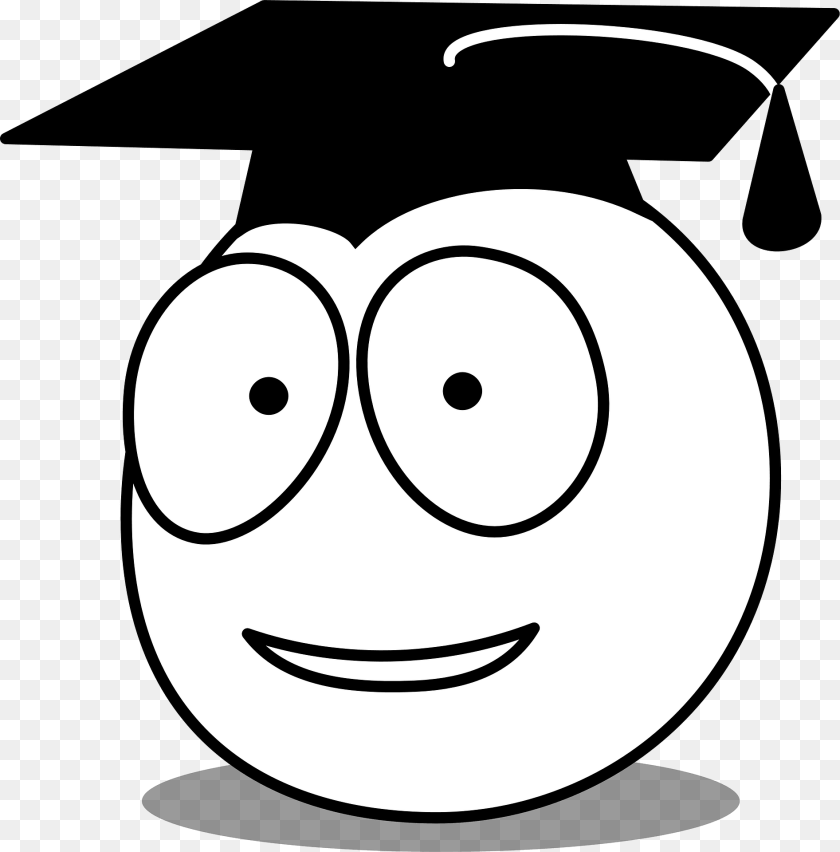 Smiley Graduate Clipart, Graduation, People, Person, Animal Sticker PNG