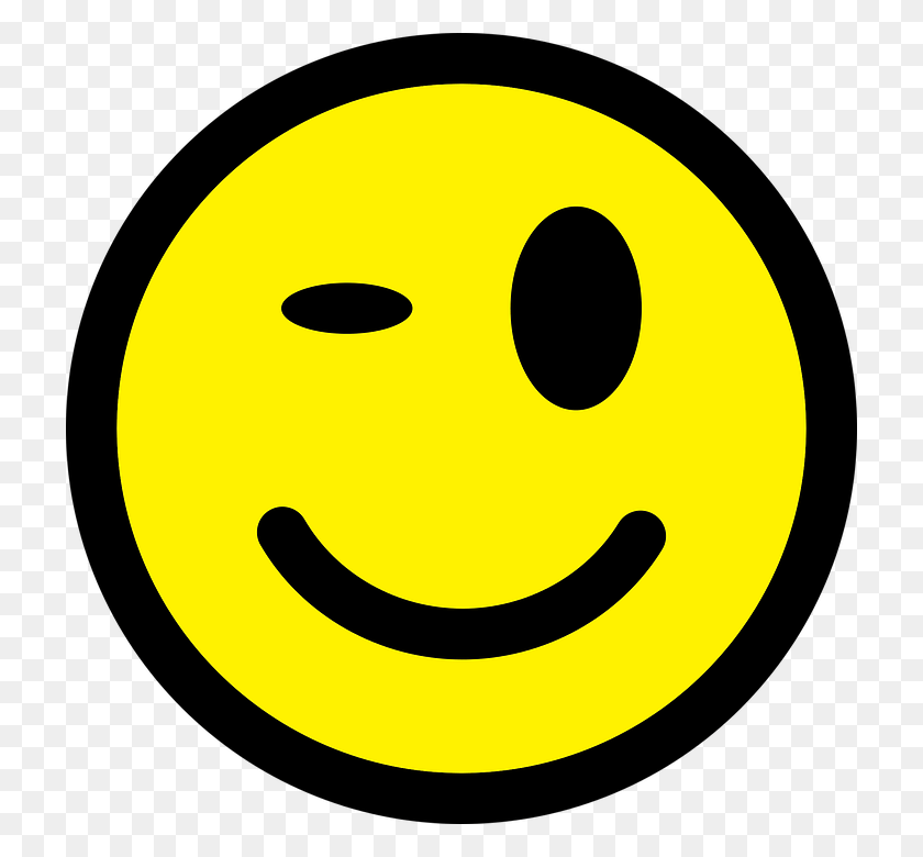 720x720 Smiley Wink Emoticon Happy Face Icon Good Sign Smiley Face Vector, Symbol, Pac Man, Mask HD PNG Download