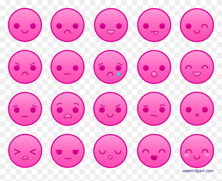 6764x5430 Smileys Clipart Pink Emoticons Pink, Rug, Outdoors, Nature HD PNG Download