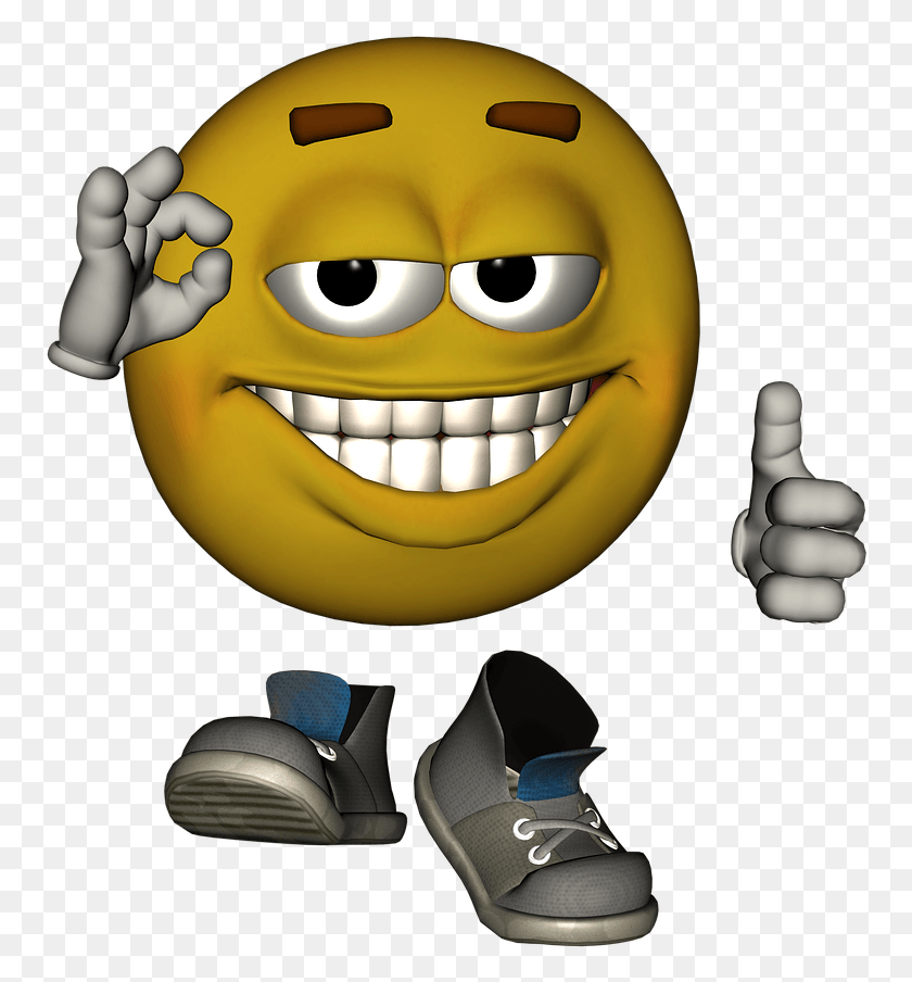 760x844 Smiling Thumbs Up Emoji, Toy, Clothing, Apparel HD PNG Download