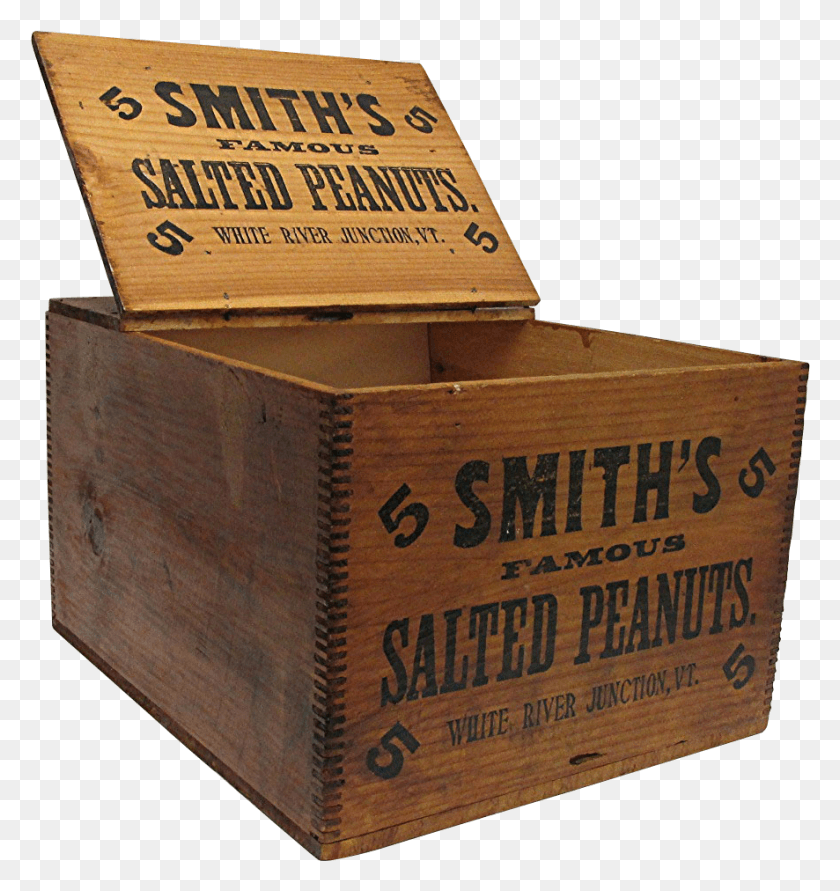 886x944 Smiths Peanuts Wood Advertising Box Plywood, Crate, Weapon, Weaponry HD PNG Download