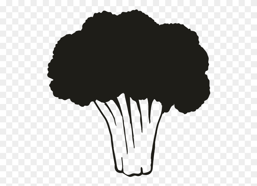 534x548 Smock Broccoli Motif Illustration, Plant, Stencil HD PNG Download