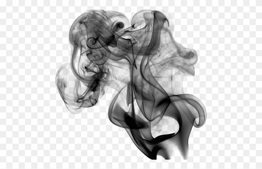 489x481 Smoke Effect Clipart Overlay Black Smoke No Background, Person, Human HD PNG Download