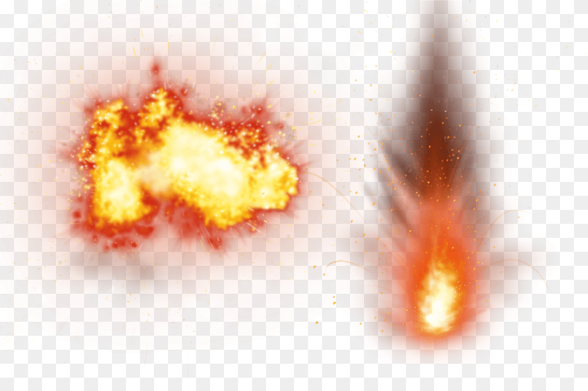 2810x1869 Smoke Fire Splash Transprent Explosion Background Transparent PNG