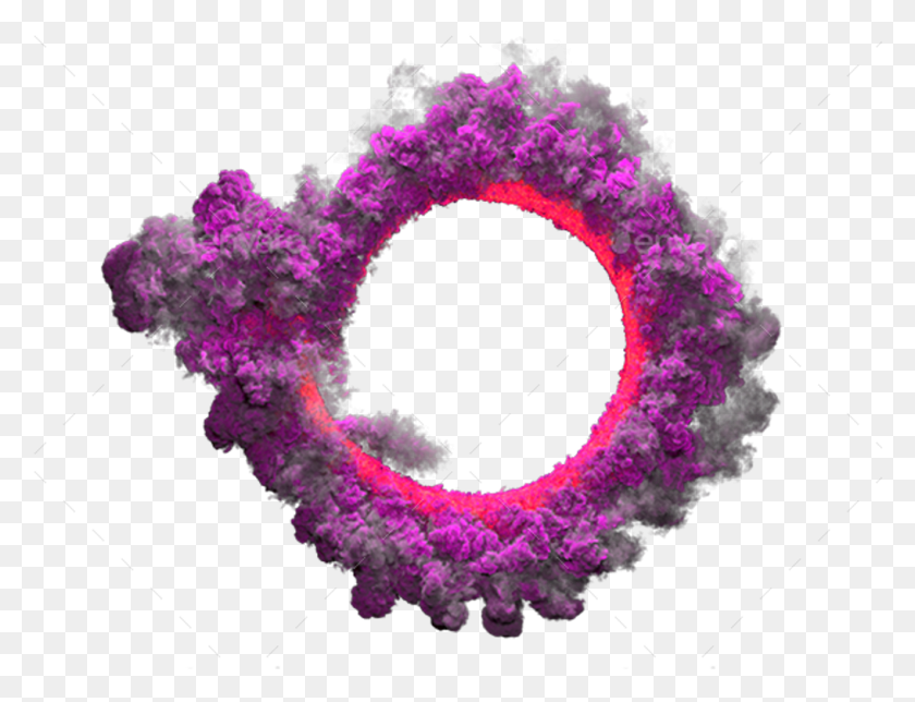 1016x761 Smoke Fog Circle Purple Pink Grey Stamp Picsart Color Smoke, Wreath, Ornament, Pattern HD PNG Download