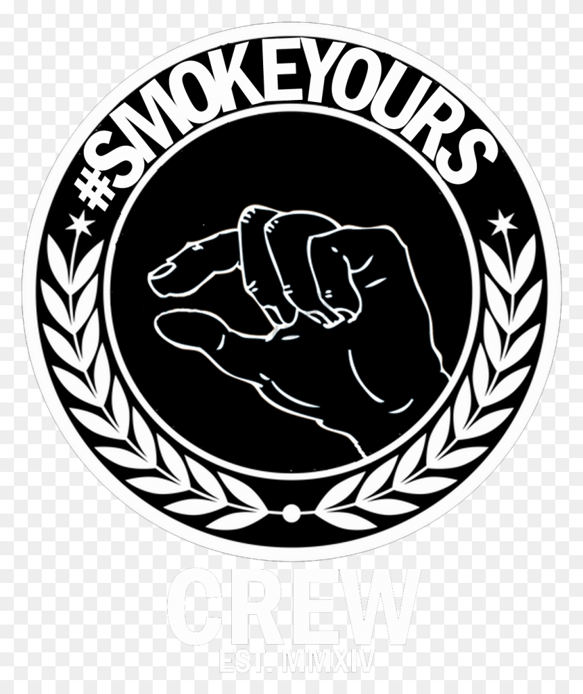 1039x1253 Descargar Png Smoke Yours Crew Run The Trap, Hand, Poster, Publicidad Hd Png