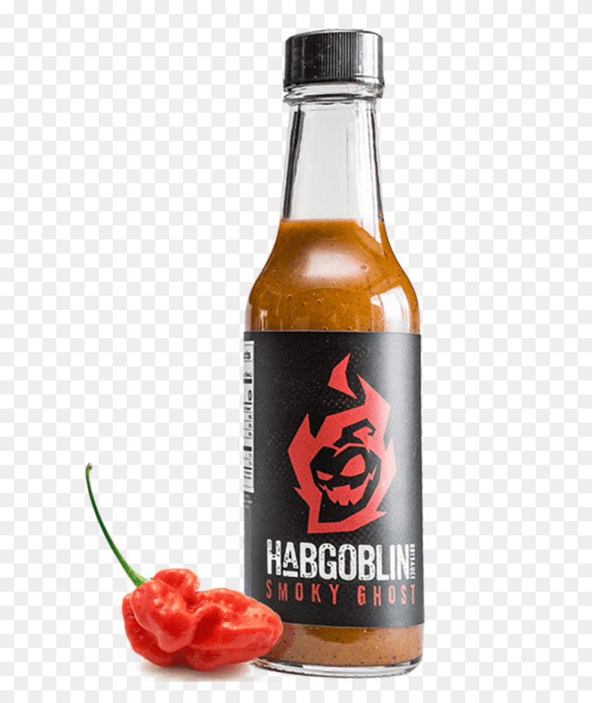 832x1001 Smoky Ghost Hot Sauce Habgoblin Hotsauce Glass Bottle, Alcohol, Beverage, Drink HD PNG Download