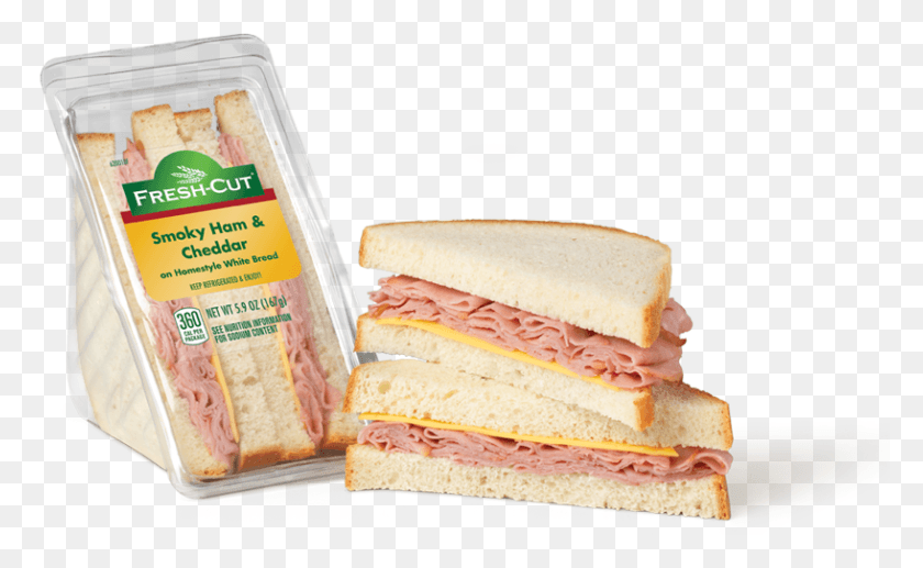 817x479 Smoky Ham Amp Cheddar Wedge White Bread Ham And Cheese Sandwich, Food, Lunch, Meal HD PNG Download