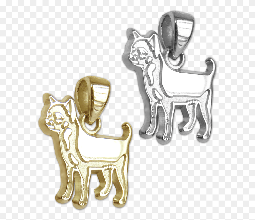 597x664 Smooth Chihuahua Charm Or Pendant In Sterling Silver Cartoon, Furniture, Chair, Throne HD PNG Download