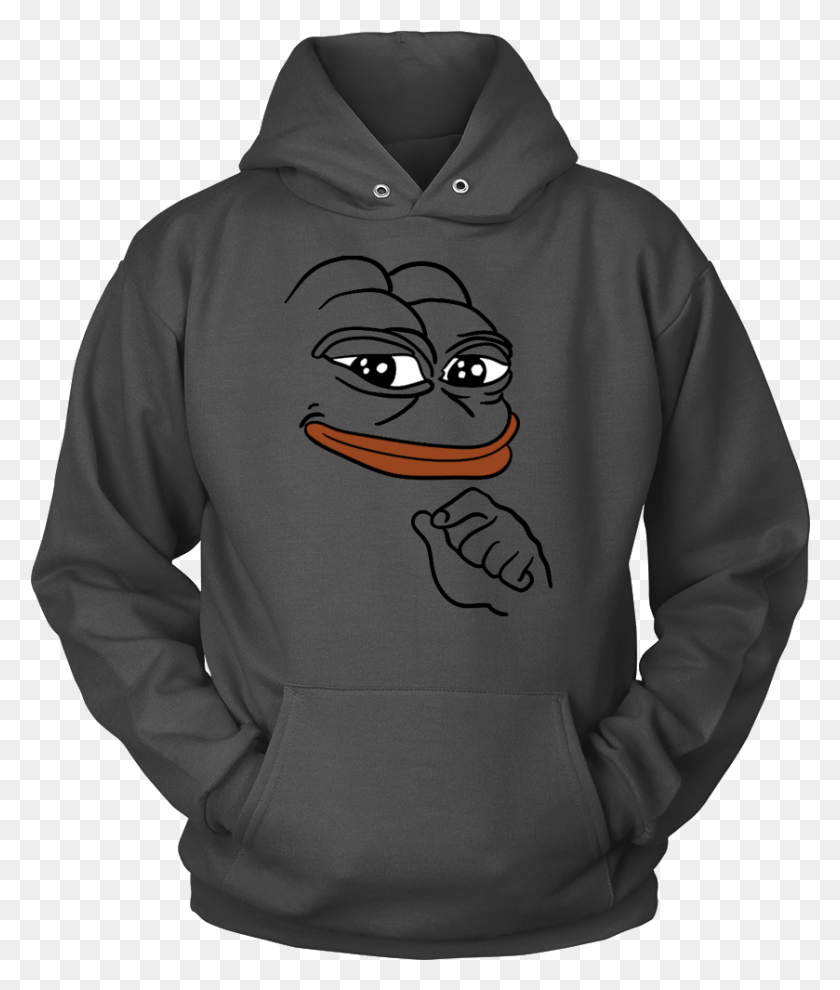 839x1001 Smug Pepe The Frog Meme T Shirt Shirt, Clothing, Apparel, Sweatshirt HD PNG Download