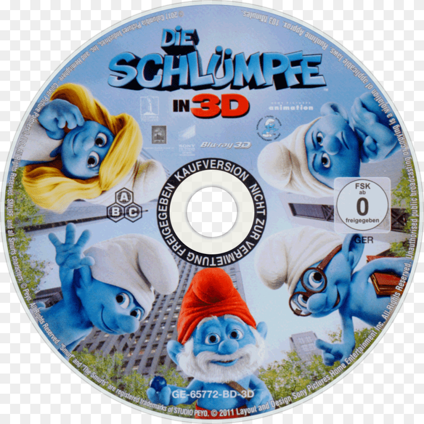 1000x1000 Smurf 2 Bd Cover, Disk, Dvd, Toy, Adult Transparent PNG