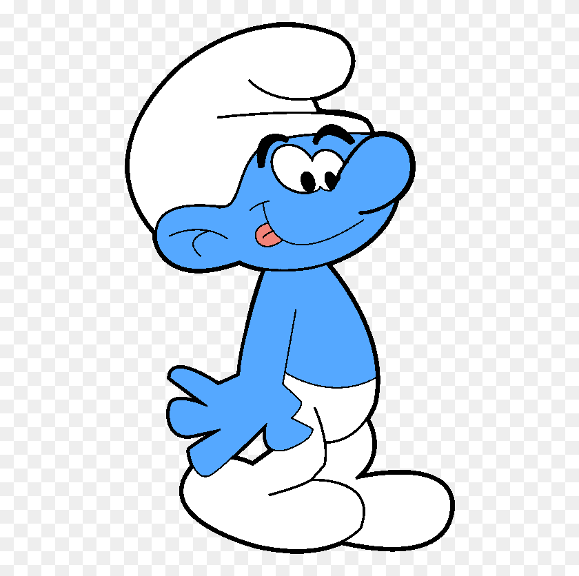 484x776 Smurf Step By Step, Graphics, Standing HD PNG Download