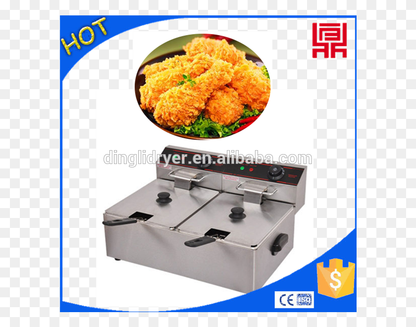 600x600 Snack Frying Machinechicken Fryer Machinekfc Potato Crusher, Fried Chicken, Food, Nuggets HD PNG Download
