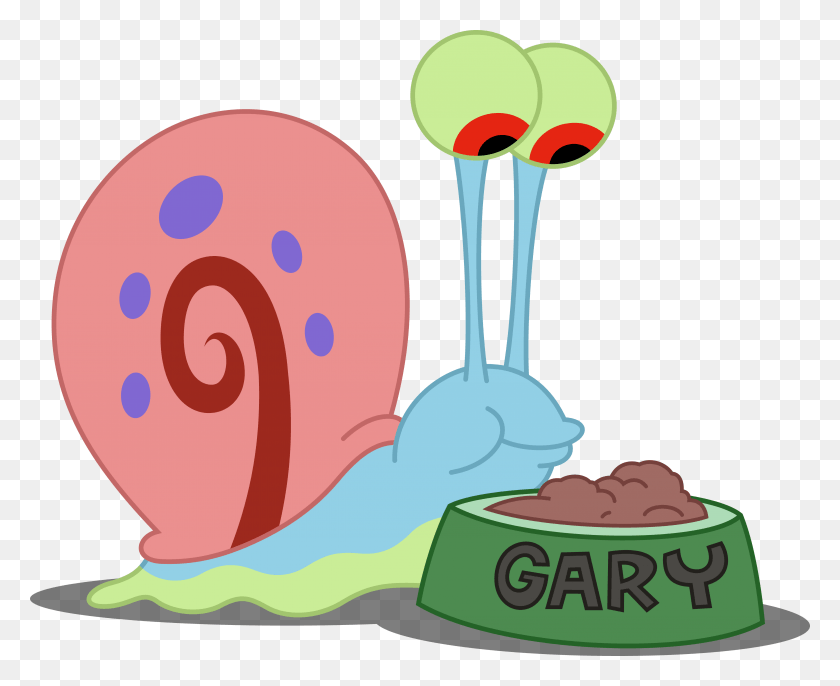 5000x4019 Snail Clipart Spongebob Gary Spongebob Gary, Cream, Dessert, Food HD PNG Download