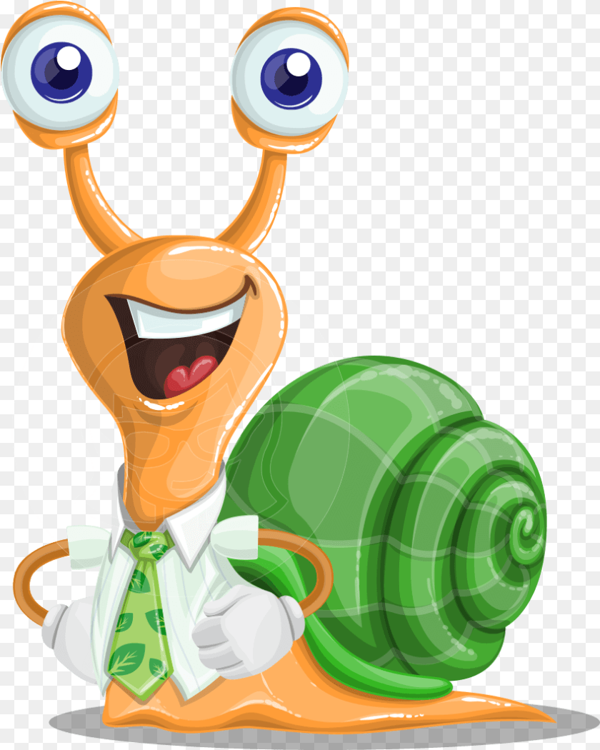 849x1061 Snail With A Tie Cartoon Vector Character Aka Collin, Accessories, Formal Wear, Plant, Lawn Mower Transparent PNG