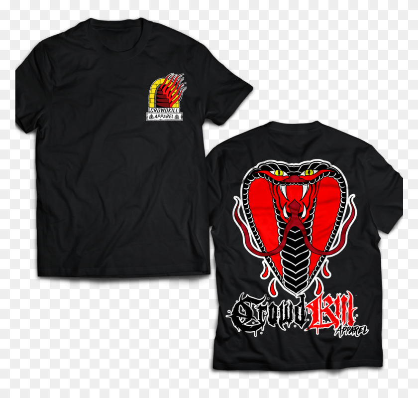 1025x972 Snake Eyes Tee Crowdkill Apparel Crab, Clothing, Sleeve, T-shirt HD PNG Download