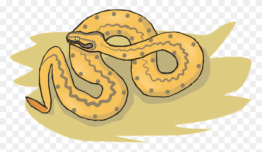 960x527 Snake In Sand Cartoon, Bread, Food, Reptile HD PNG Download