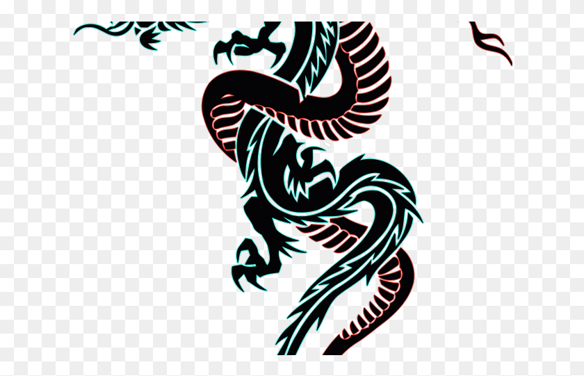 634x481 Snake Tattoo Transparent Images Chinese Dragon And Snake Tattoo, Dragon HD PNG Download