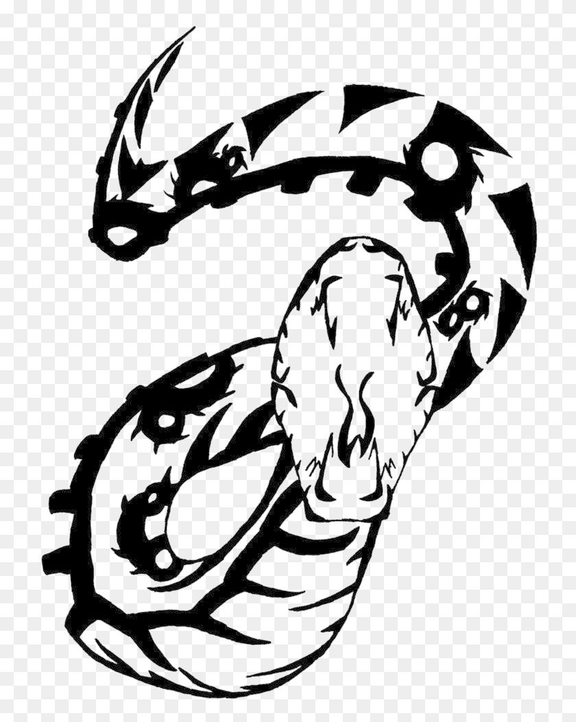 729x993 Snake Tattoo Transparent Images Tribal Snake, Pattern, Text HD PNG Download