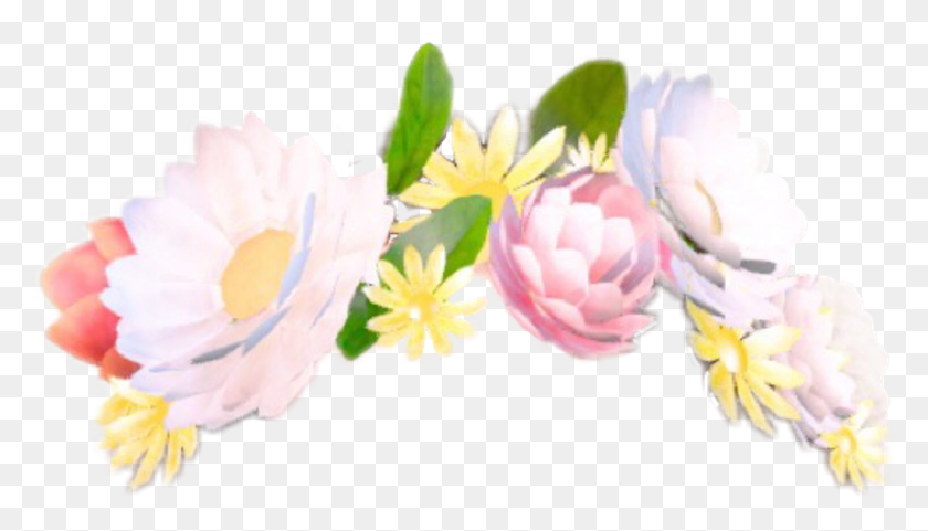 1024x553 Snapchat Flowercrown Stickerfreetoedit Report Template Snapchat Flower Crown, Plant, Blossom, Petal Hd Png Скачать