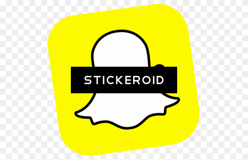 541x542 Snapchat Logo, Sticker, Badge, Symbol Clipart PNG