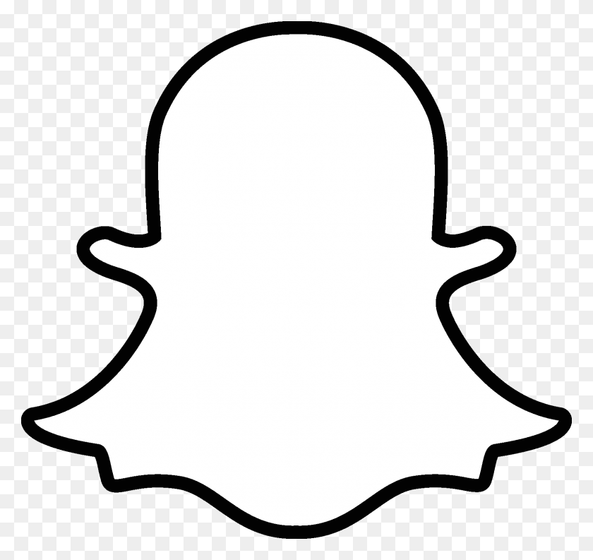1608x1512 Snapchat Logo Snapchat Ghost Vector, Leaf, Plant, Stencil HD PNG Download