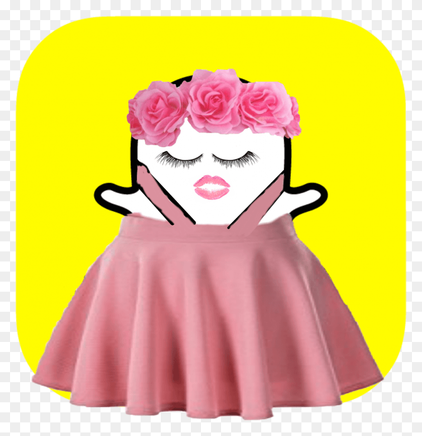 952x985 Snapchat Logo Snapchat Logolana Banana Lana Lana, Clothing, Dress, Person HD PNG Download