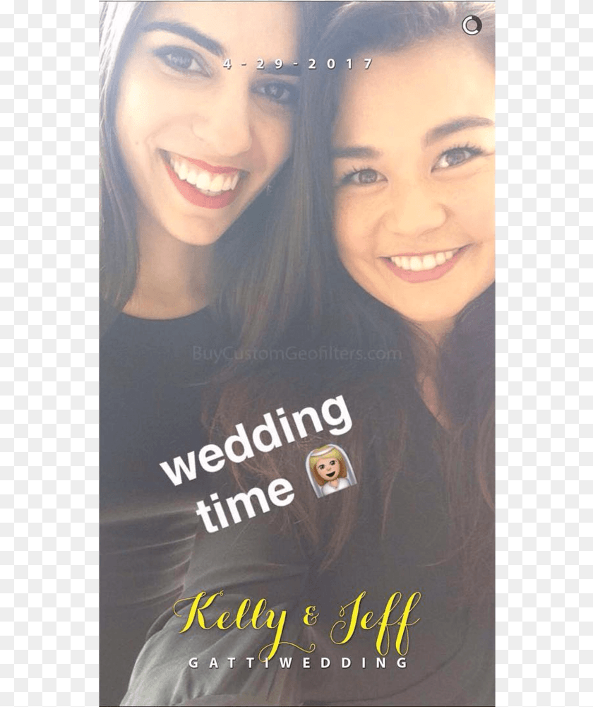 Snapchat Wedding Geofilter For Katy Sign, Head, Publication, Book, Face Sticker PNG