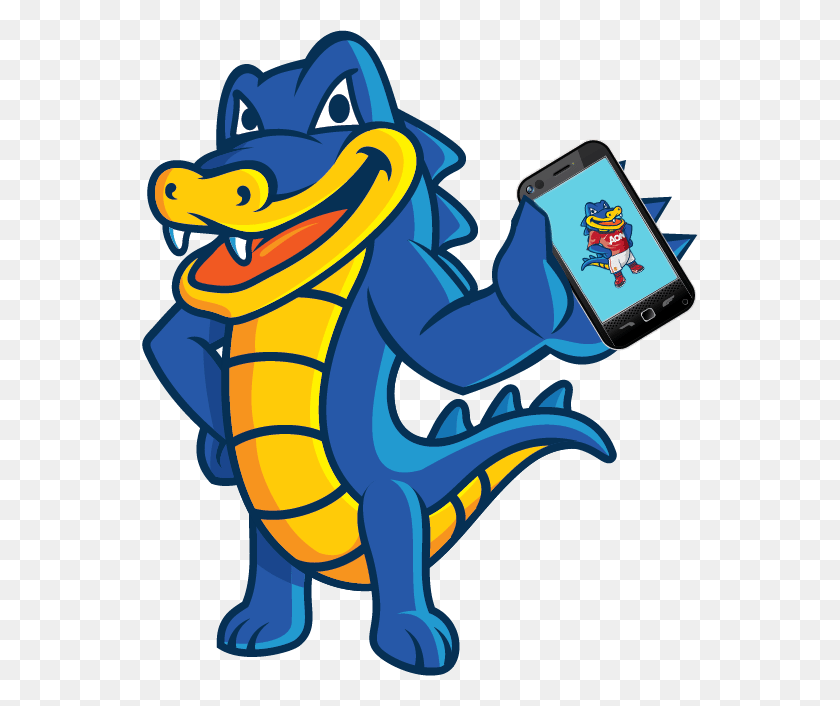 556x646 Snappy With Phone Hostgator Hosting, Electronics, Mobile Phone, Cell Phone Descargar Hd Png