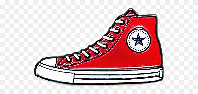 556x340 Sneaker Converse Hightops Red Pin Converse Pin, Shoe, Footwear, Clothing HD PNG Download