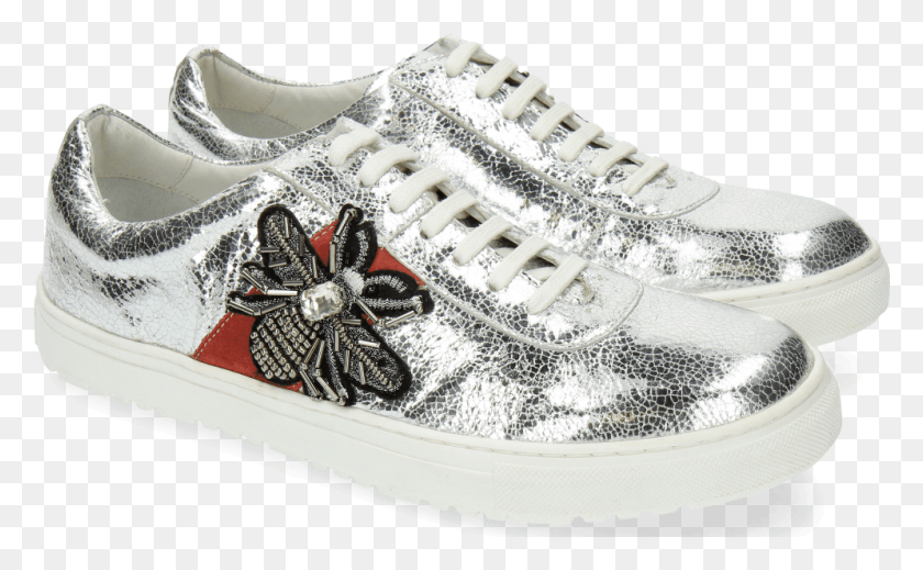 995x586 Sneakers Jean 3 Metal Silver Bee Walking Shoe, Clothing, Apparel, Footwear HD PNG Download
