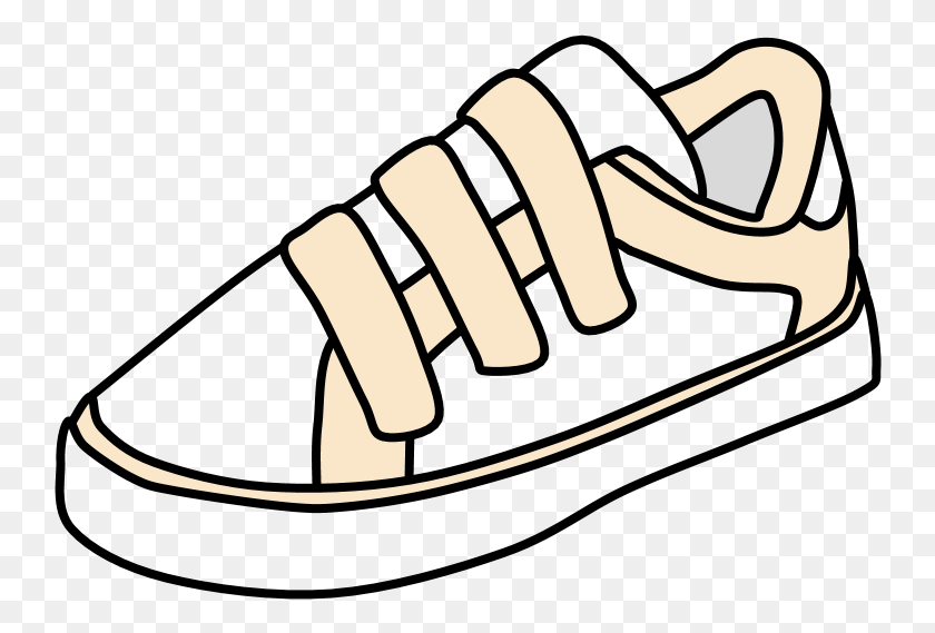 744x509 Sneakers Velcro White Cream Clipart Sneakers Velcro, Clothing, Apparel, Hat HD PNG Download