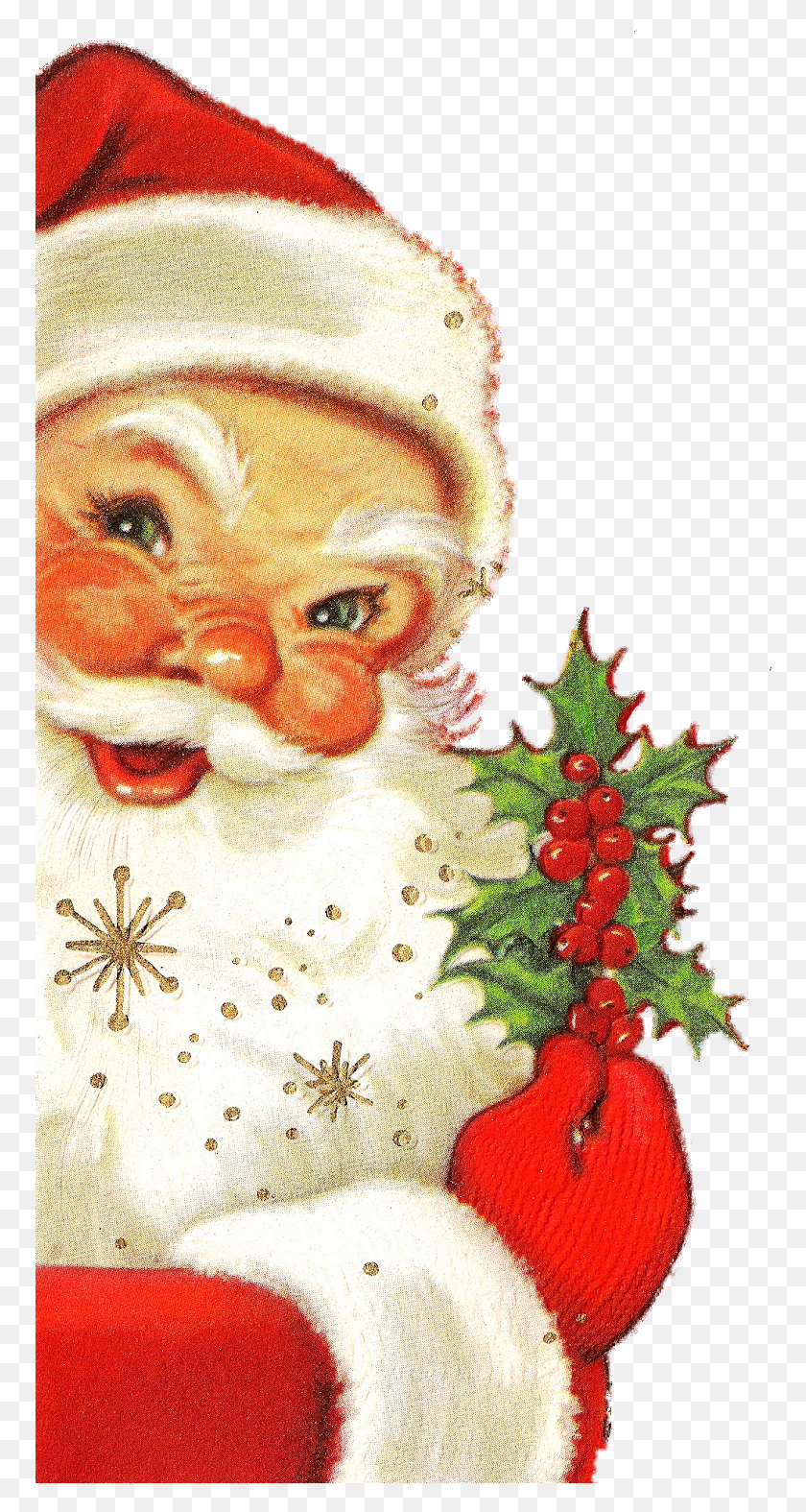 768x1515 Подлый Взгляд E39S Ornament Swap Vintage Christmas Vintage Санта-Клаус С Рождеством, Растение, Человек Hd Png Скачать