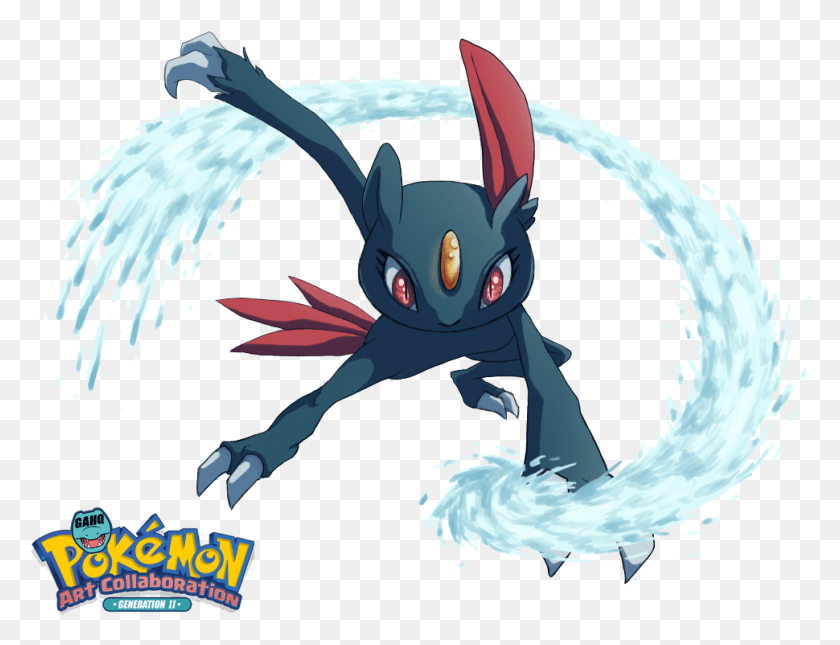970x728 Sneasel Used Icy Wind And Icicle Crash In The, Dragon, Bird, Animal Descargar Hd Png